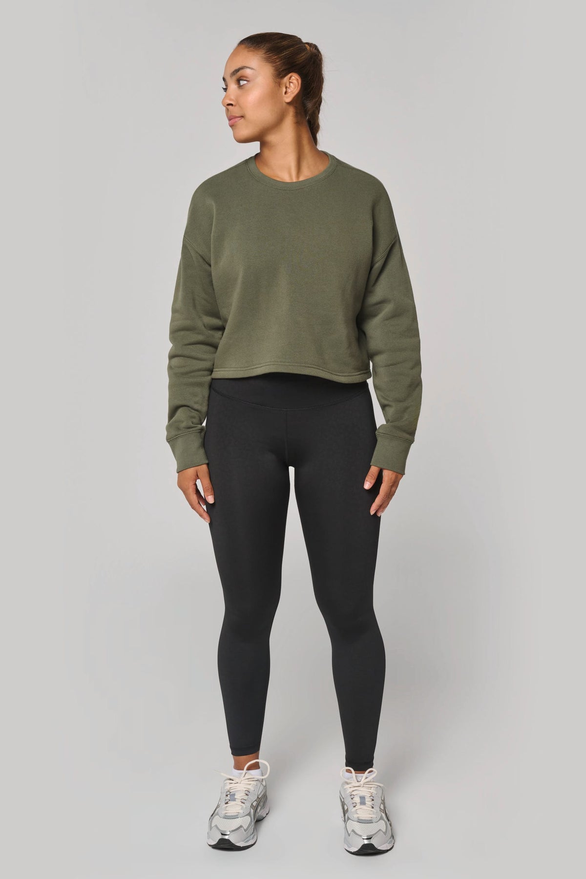 PROACT® PA395 Cropped damessweater met ronde hals