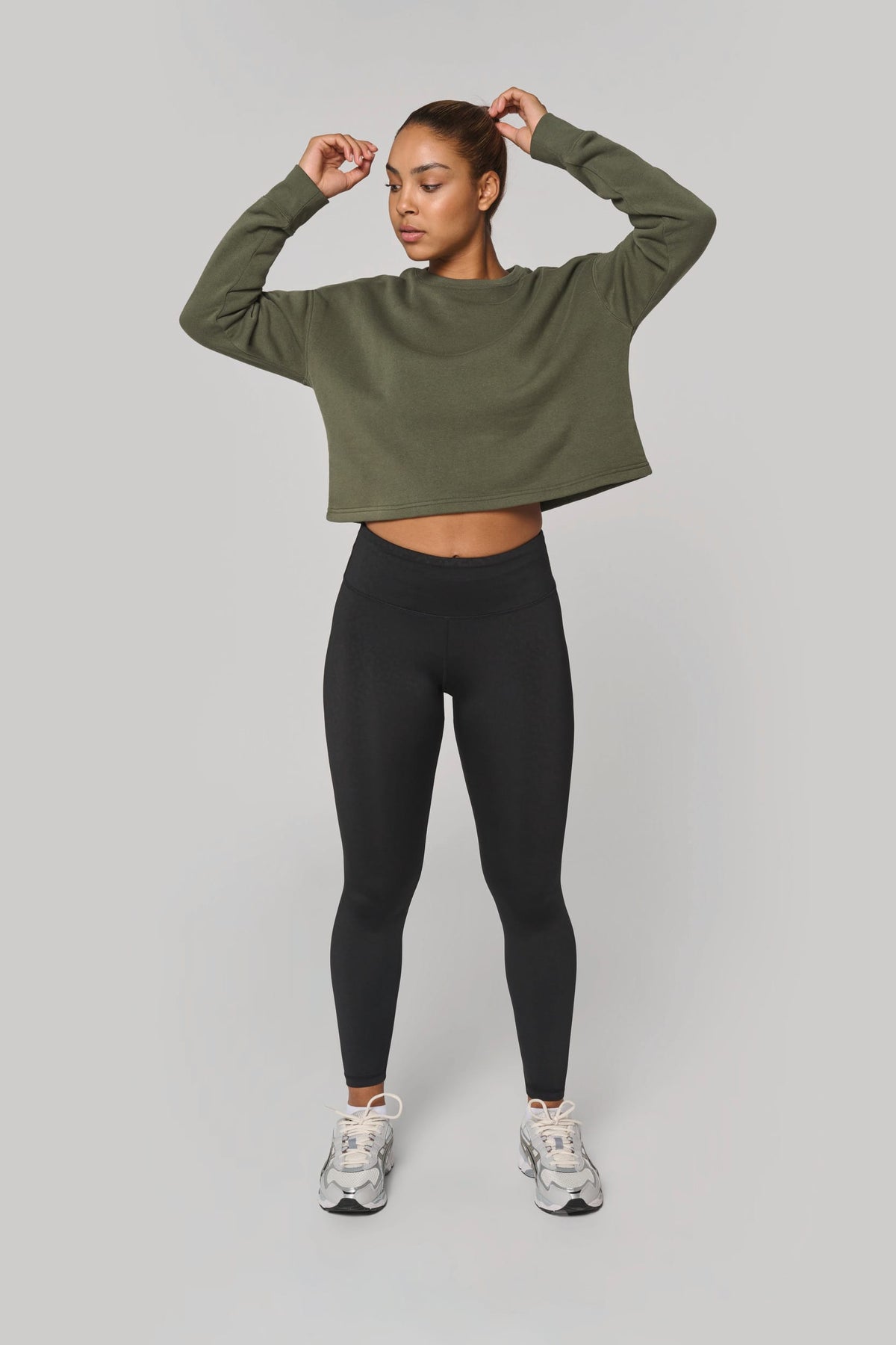 PROACT® PA395 Cropped damessweater met ronde hals