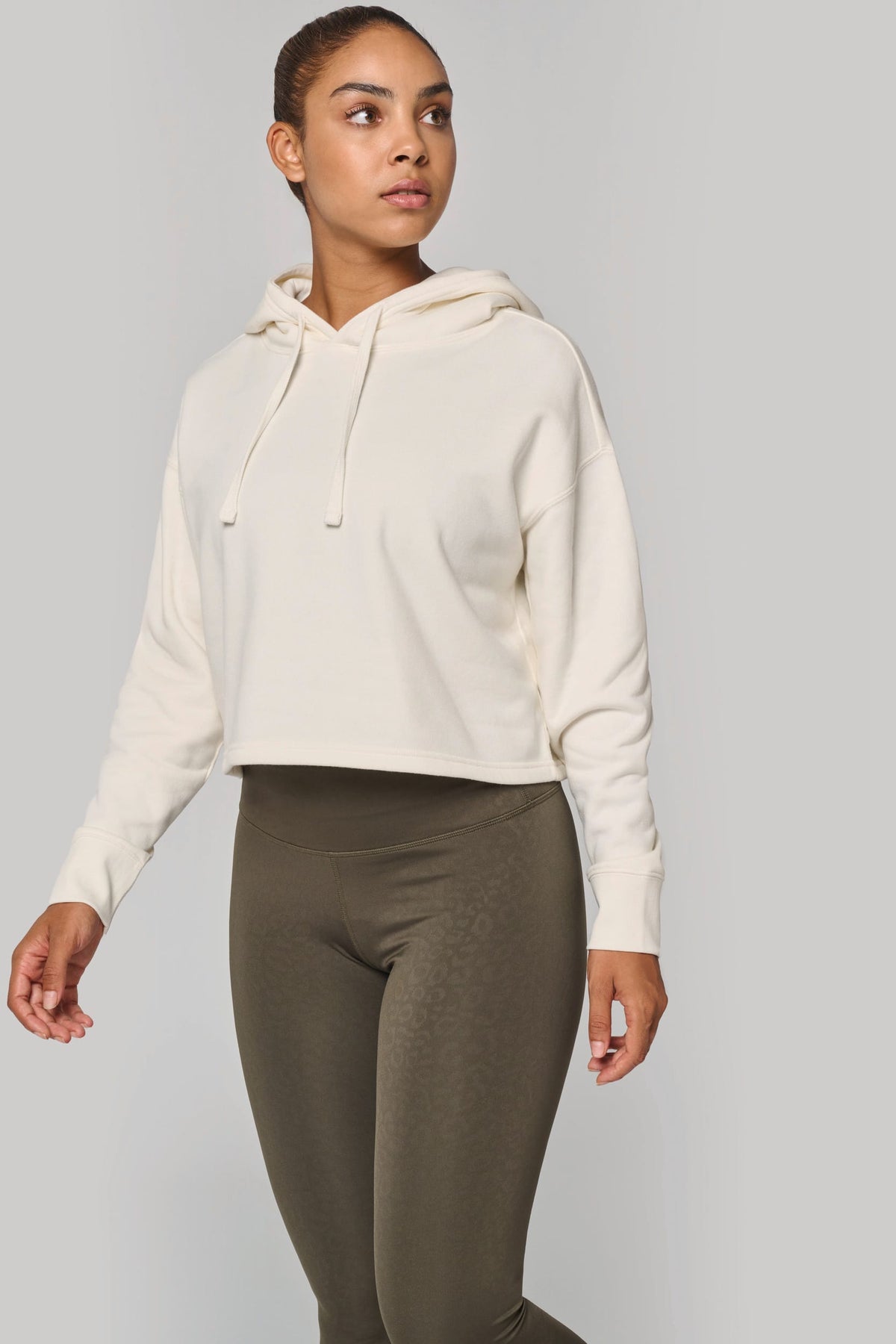 PROACT® PA396 Cropped damessweater met capuchon