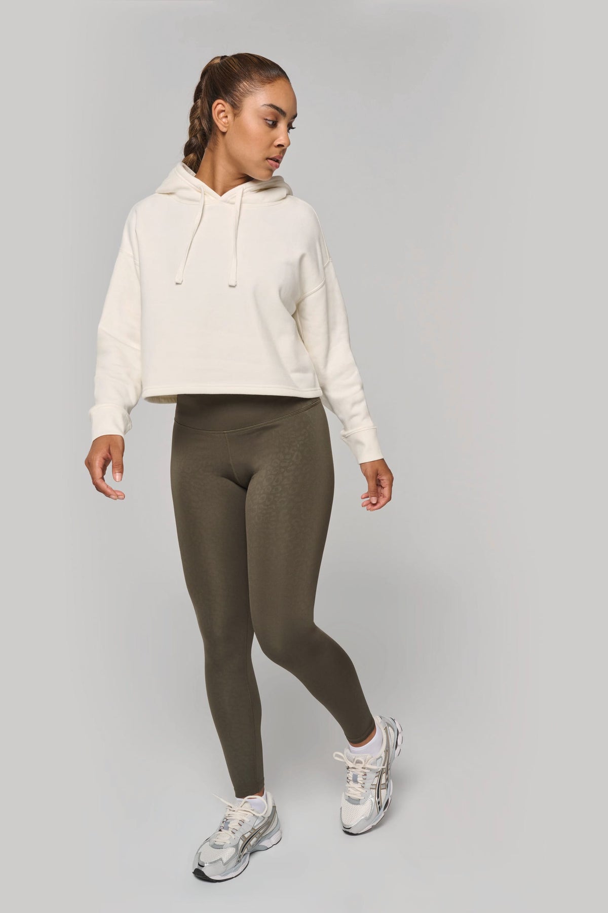 PROACT® PA396 Cropped damessweater met capuchon