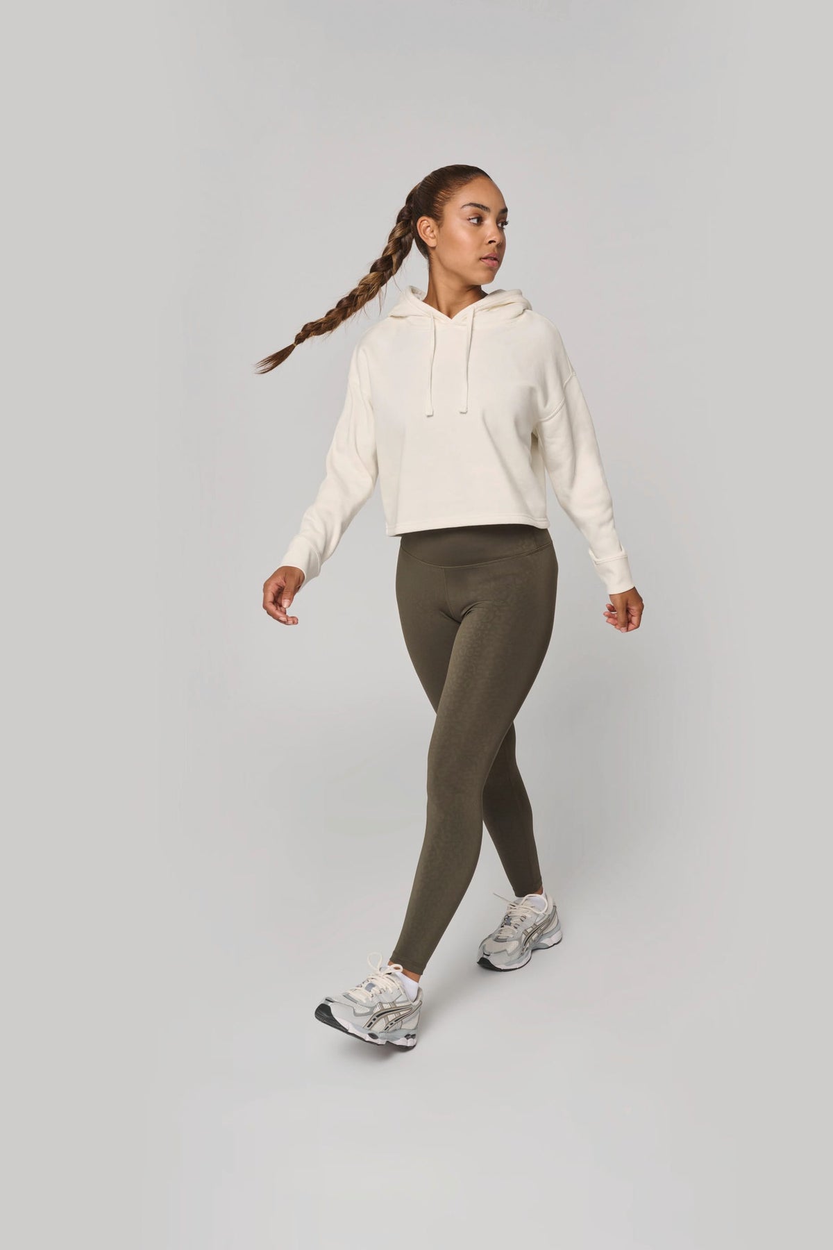 PROACT® PA396 Cropped damessweater met capuchon