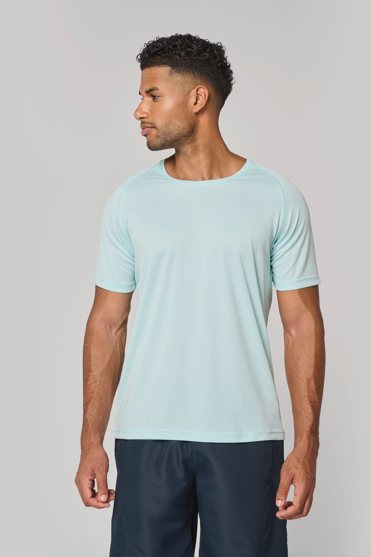 PROACT® PA4012 Gerecycled herensport-T-shirt met ronde hals