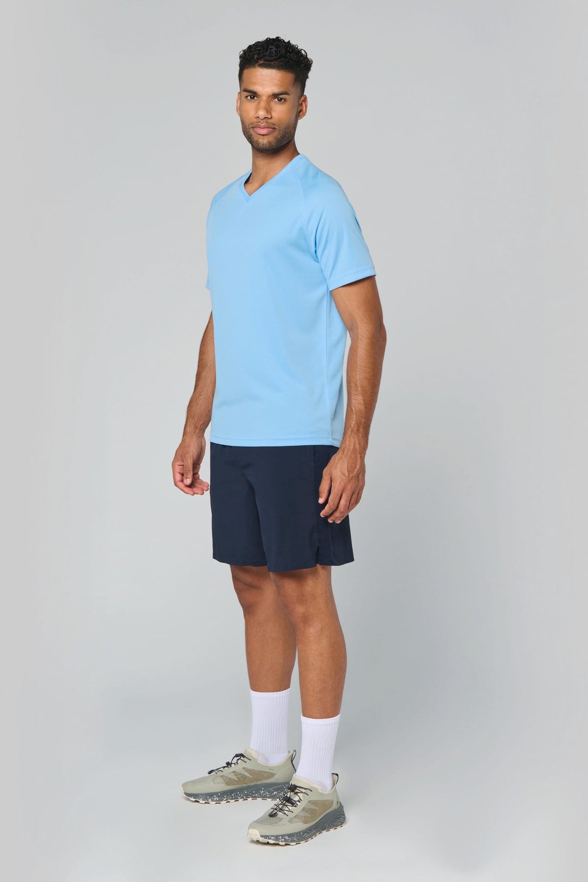 PROACT® PA476 Heren-sport-T-shirt V-hals