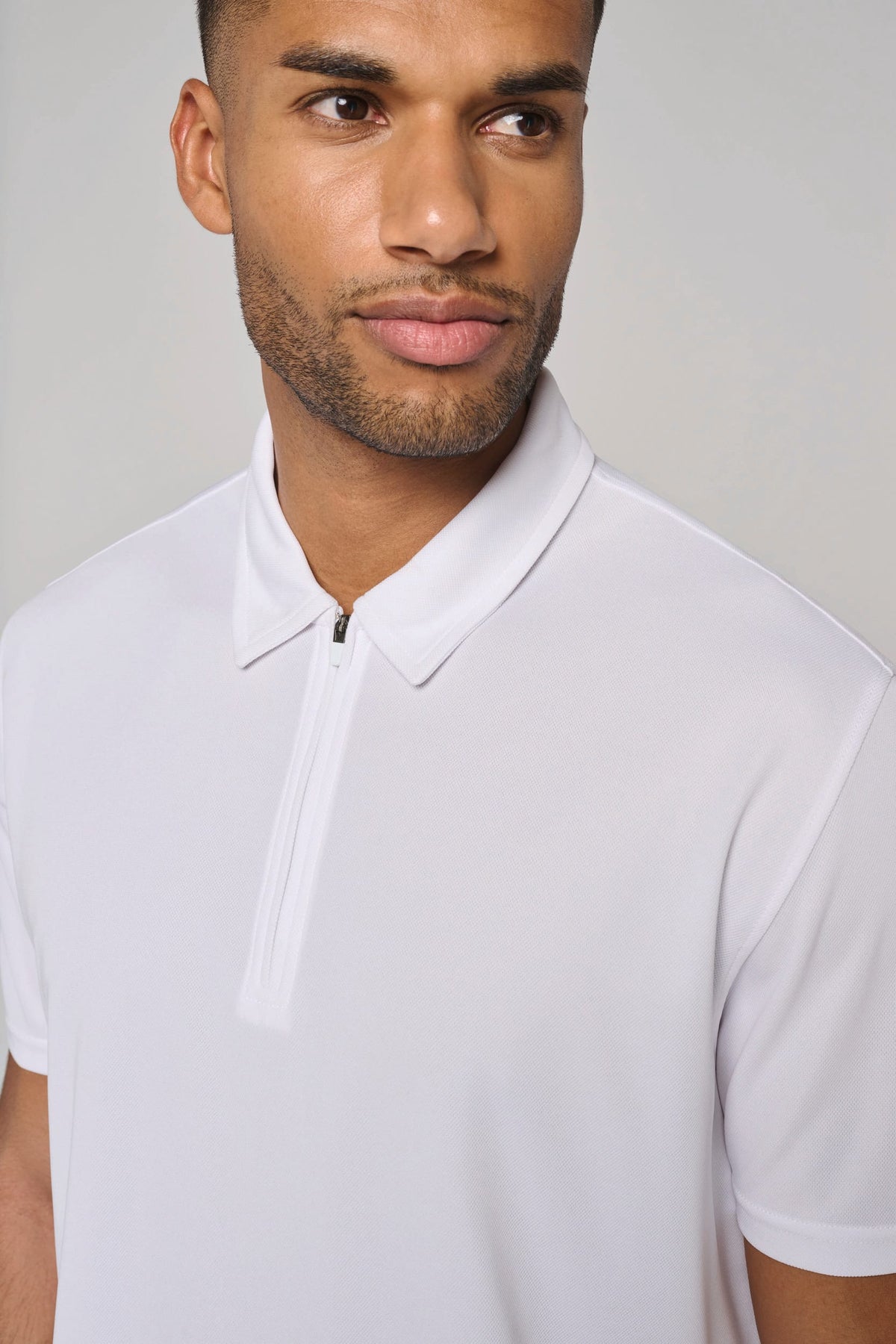 PROACT® PA492 Heren sportpolo met kraag met kwartrits