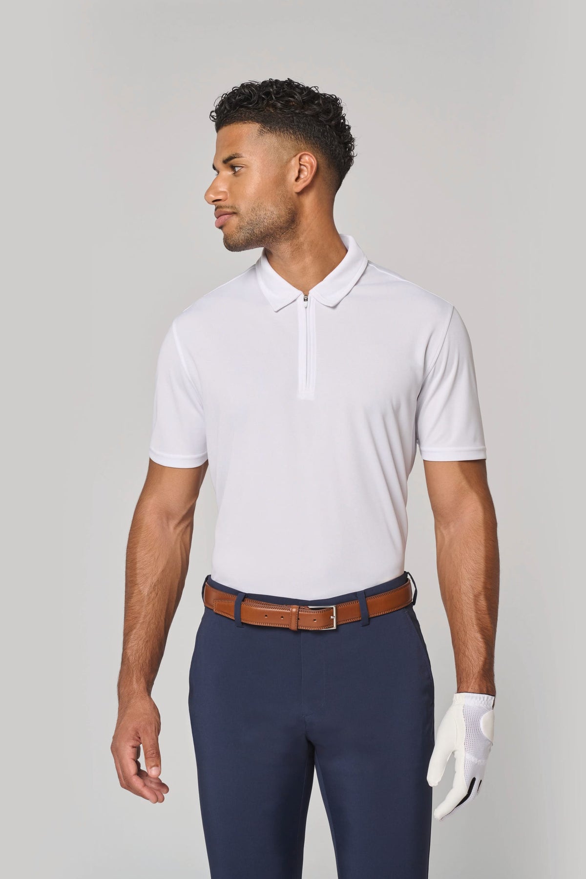 PROACT® PA492 Heren sportpolo met kraag met kwartrits