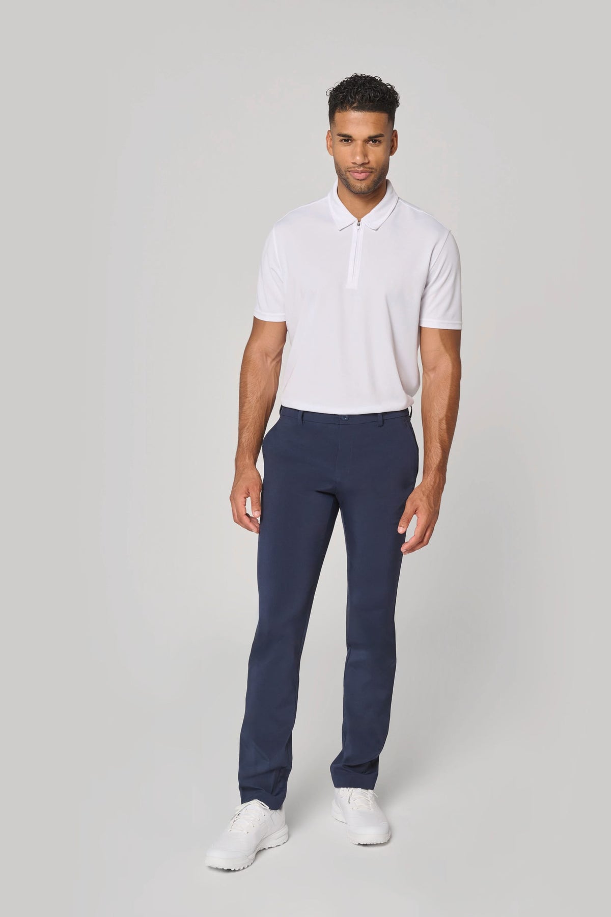 PROACT® PA492 Heren sportpolo met kraag met kwartrits
