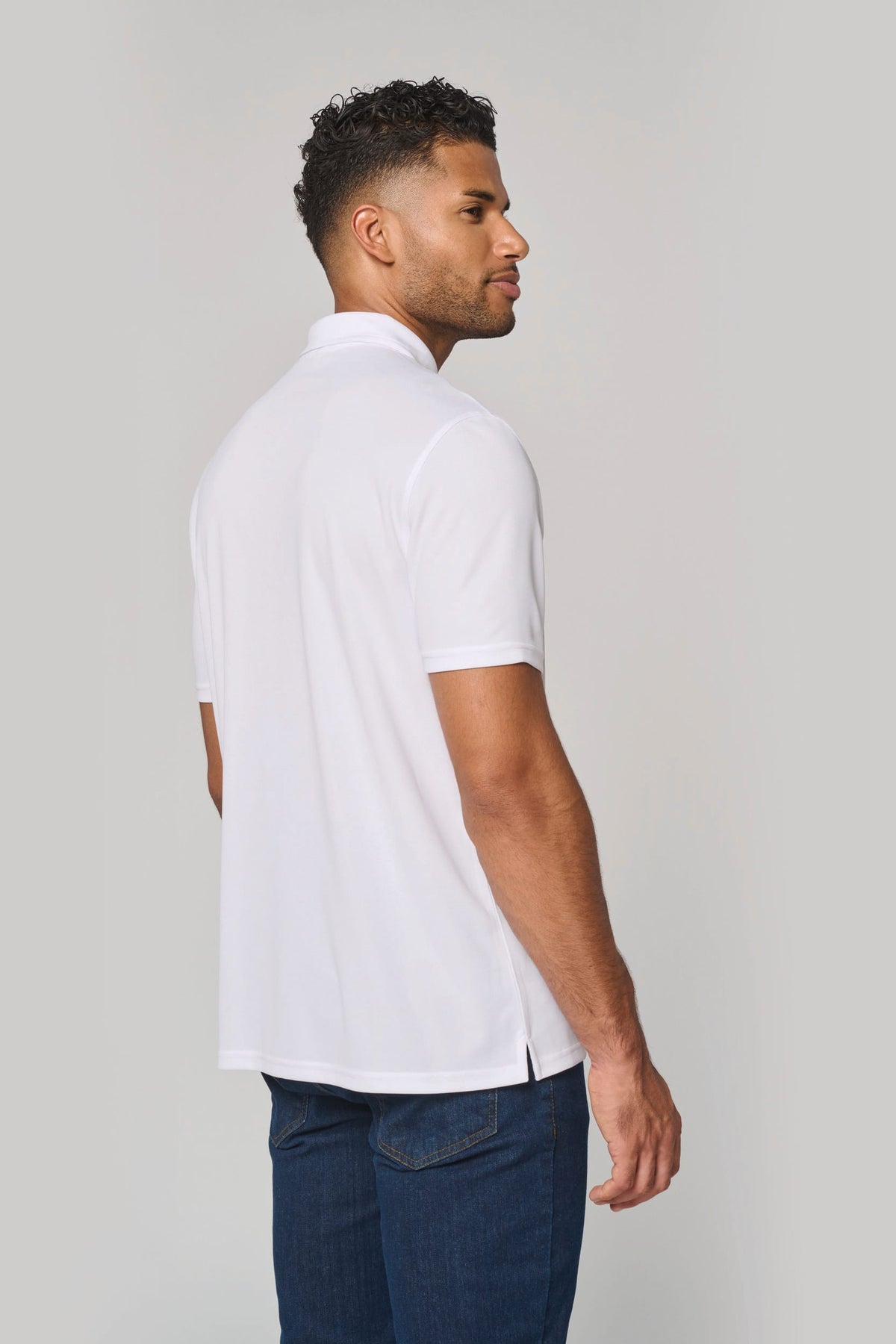 PROACT® PA492 Heren sportpolo met kraag met kwartrits