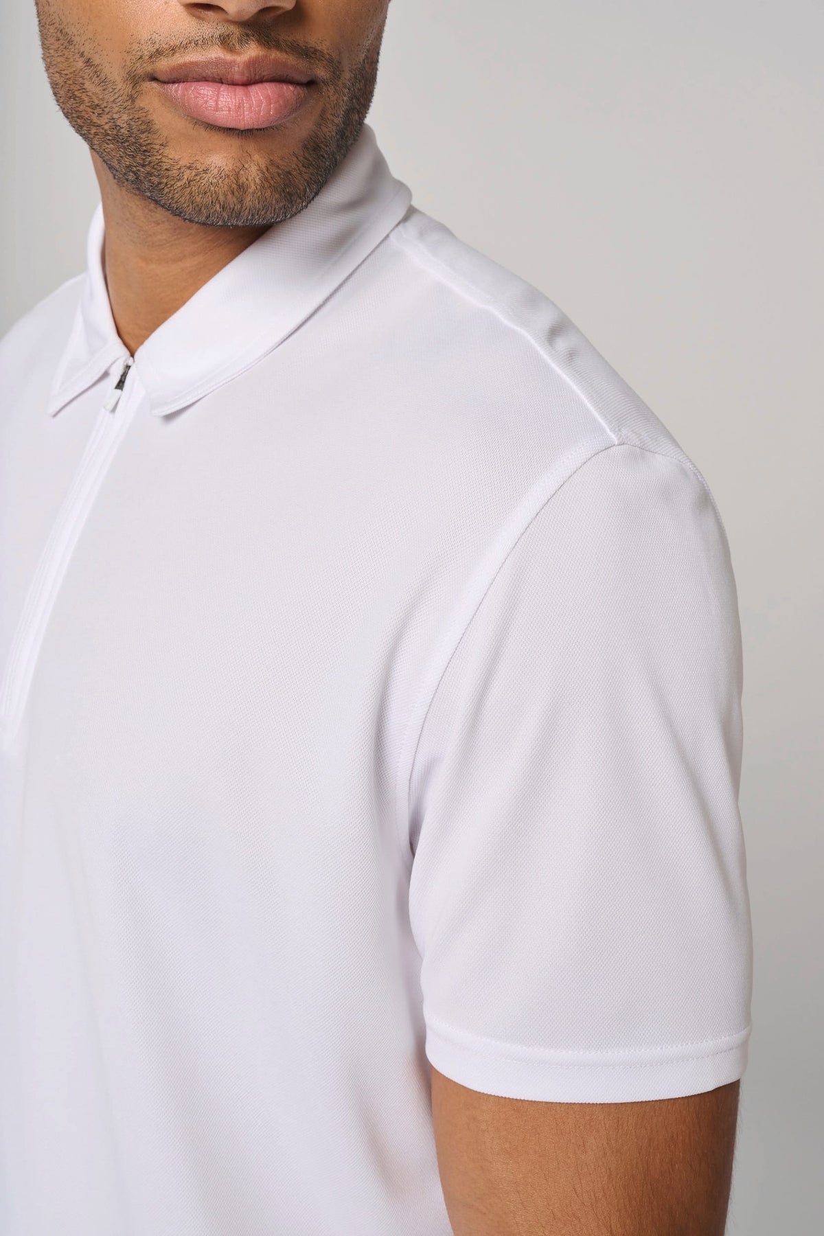 PROACT® PA492 Heren sportpolo met kraag met kwartrits