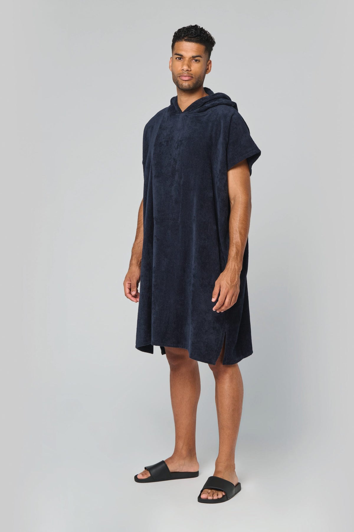 PROACT® PA581 unisex poncho met capuchon van badstof