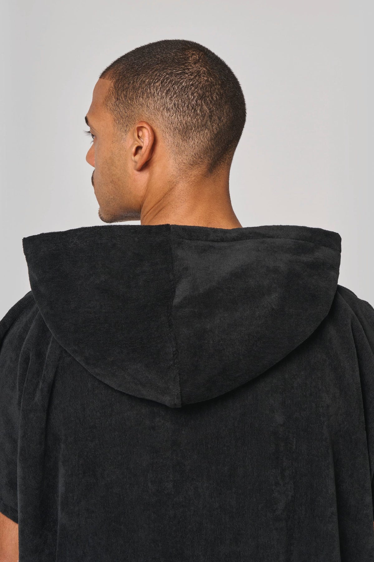 PROACT® PA581 unisex poncho met capuchon van badstof