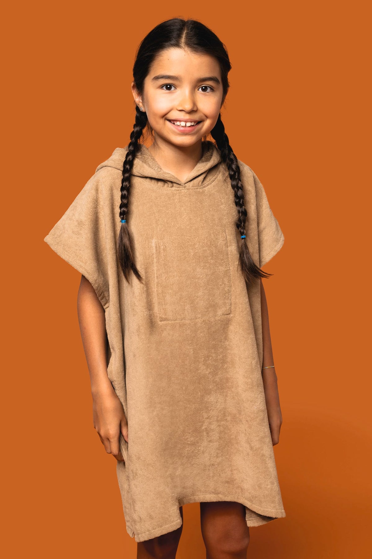 PROACT® PA582 Kinderponcho met capuchon van badstof