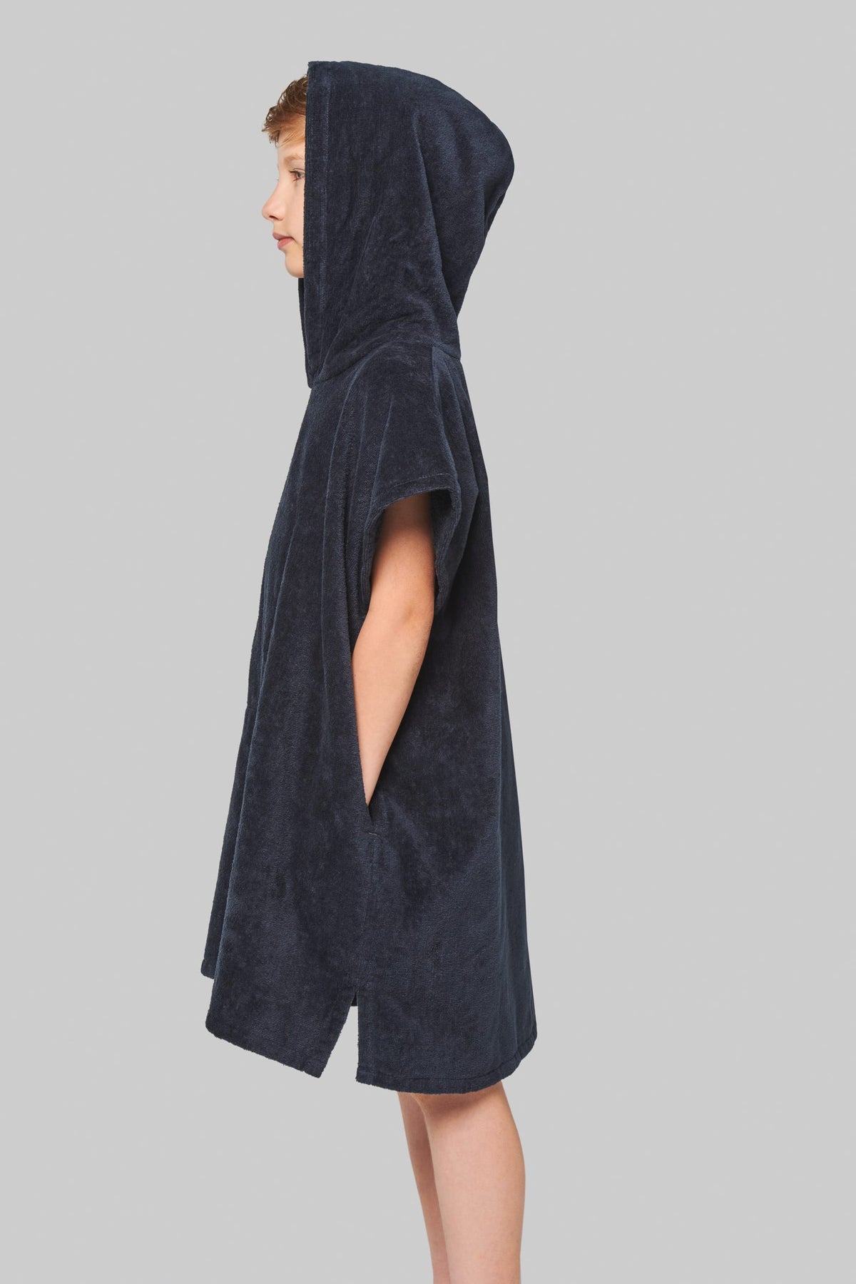 PROACT® PA582 Kinderponcho met capuchon van badstof
