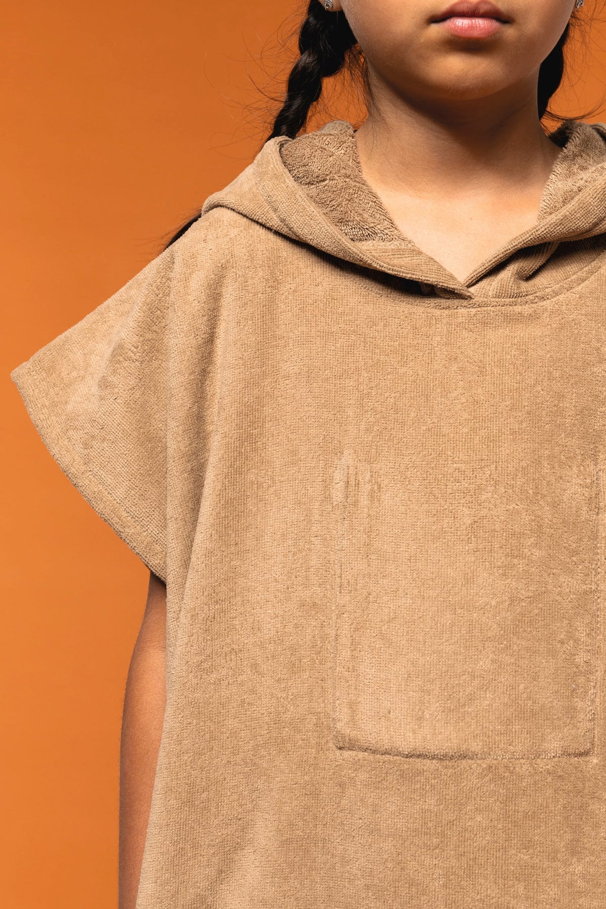 PROACT® PA582 Kinderponcho met capuchon van badstof