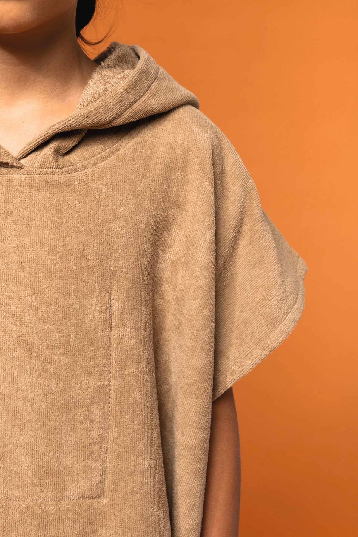 PROACT® PA582 Kinderponcho met capuchon van badstof