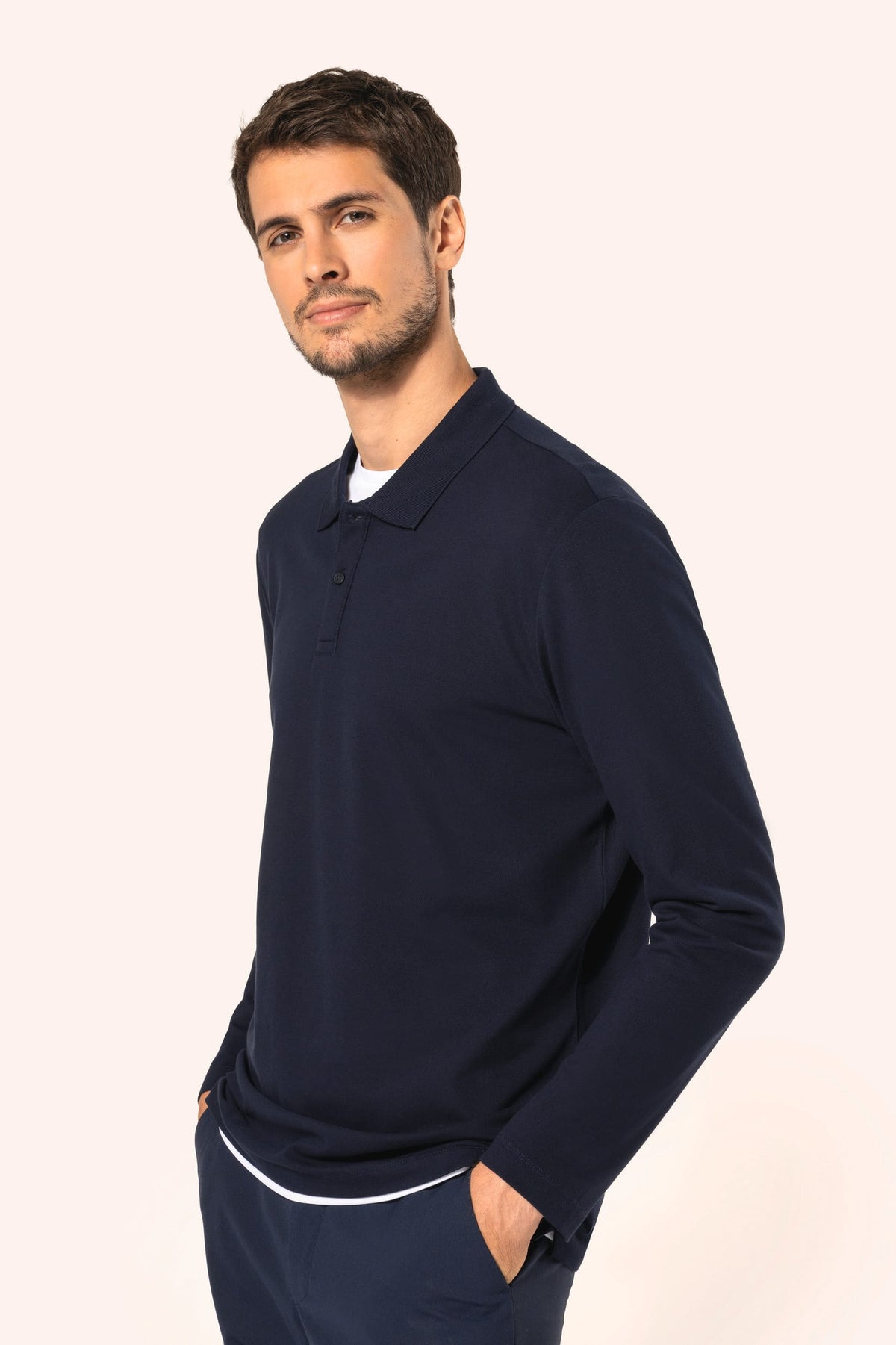 Kariban Premium PK202 Supima® herenpolo lange mouwen