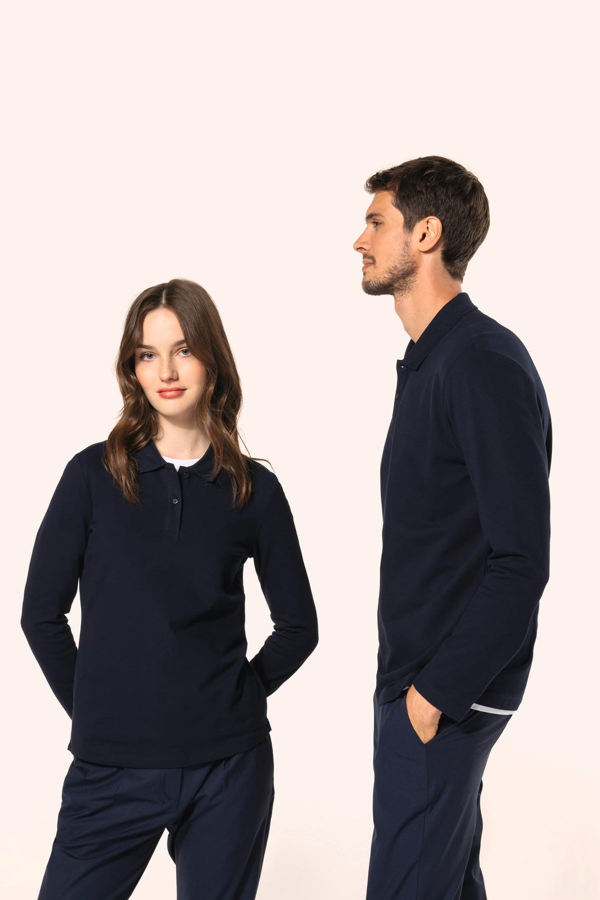 Kariban Premium PK202 Supima® herenpolo lange mouwen