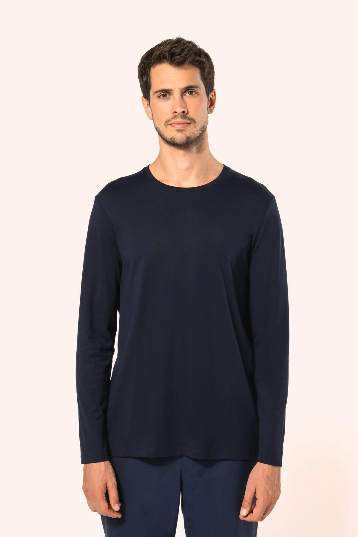 Kariban Premium PK302 Supima® heren-T-shirt ronde hals lange mouwen