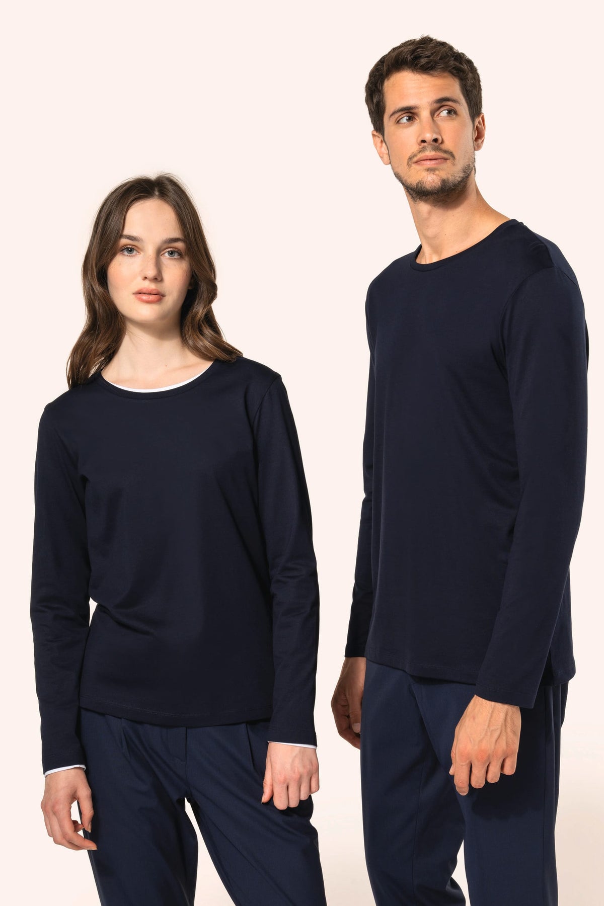 Kariban Premium PK303 Supima® dames-T-shirt ronde hals lange mouwen