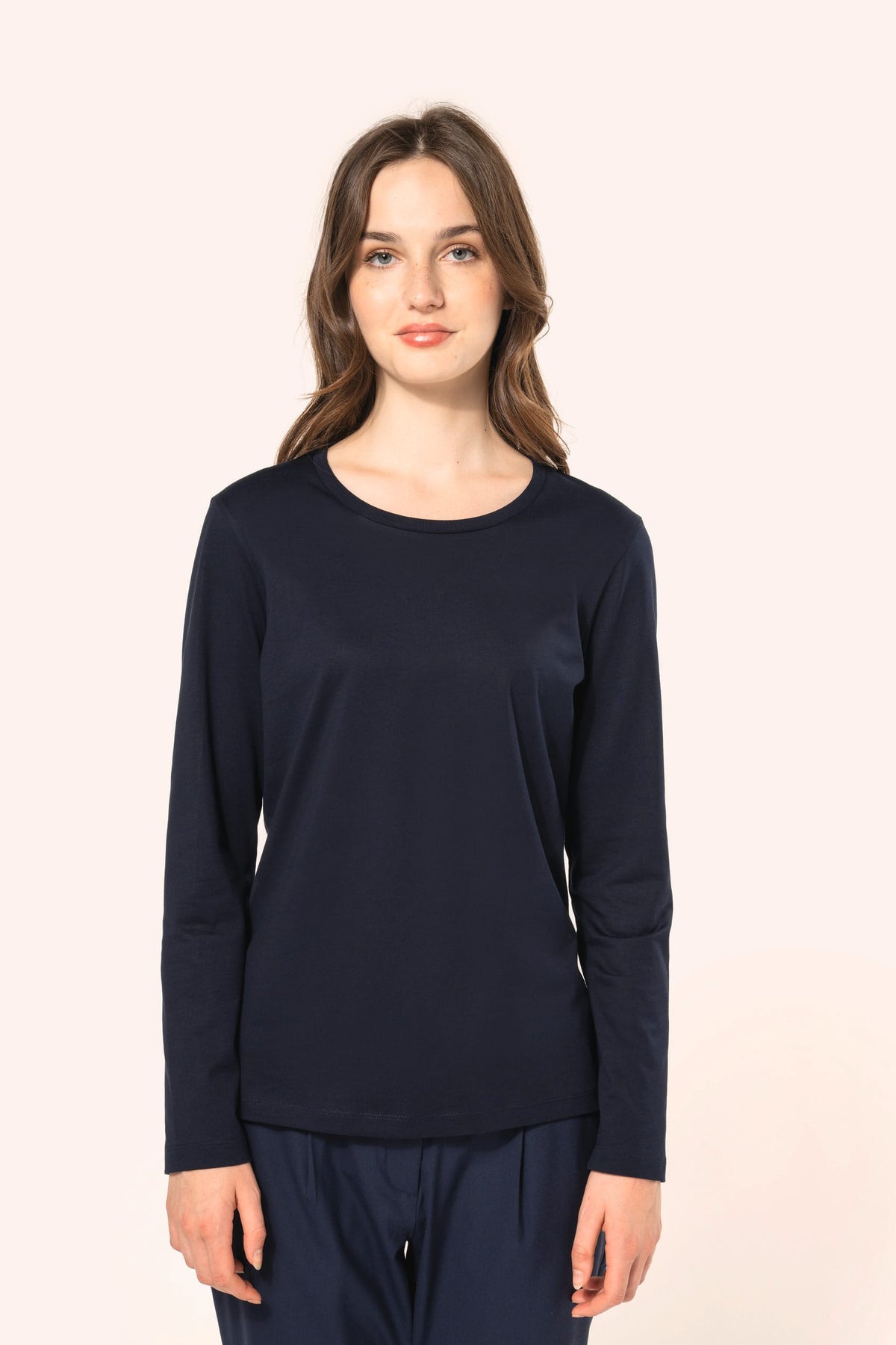 Kariban Premium PK303 Supima® dames-T-shirt ronde hals lange mouwen