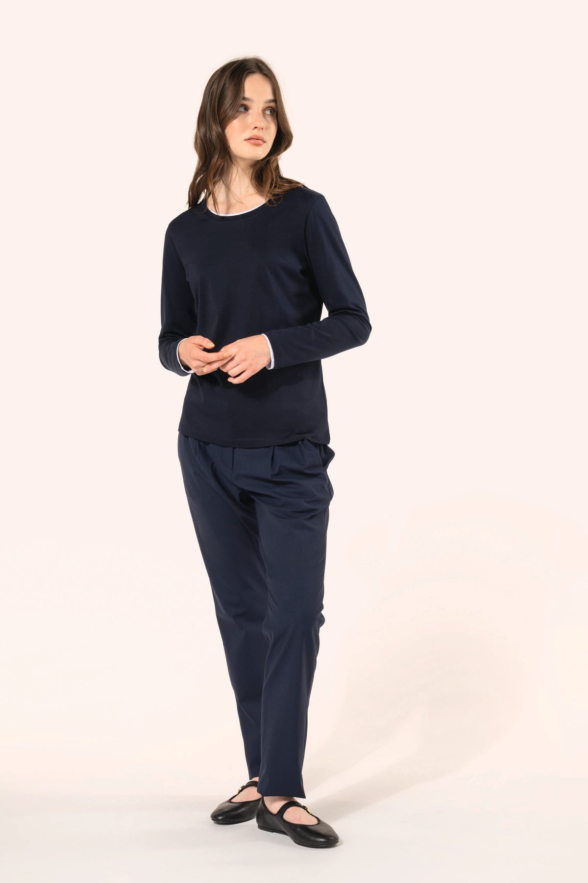 Kariban Premium PK303 Supima® dames-T-shirt ronde hals lange mouwen