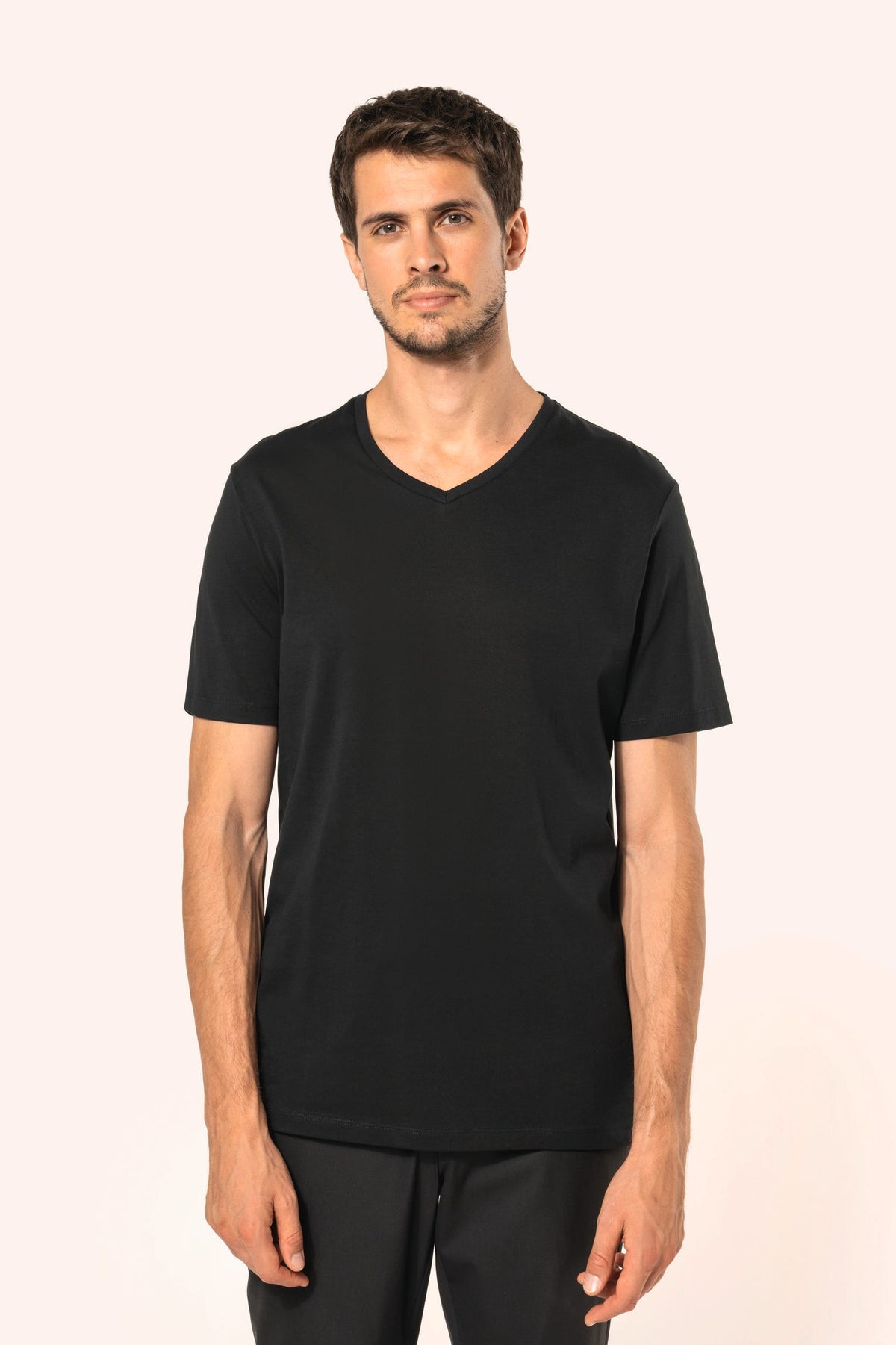 Kariban Premium PK304 Supima® heren-T-shirt V-hals korte mouwen