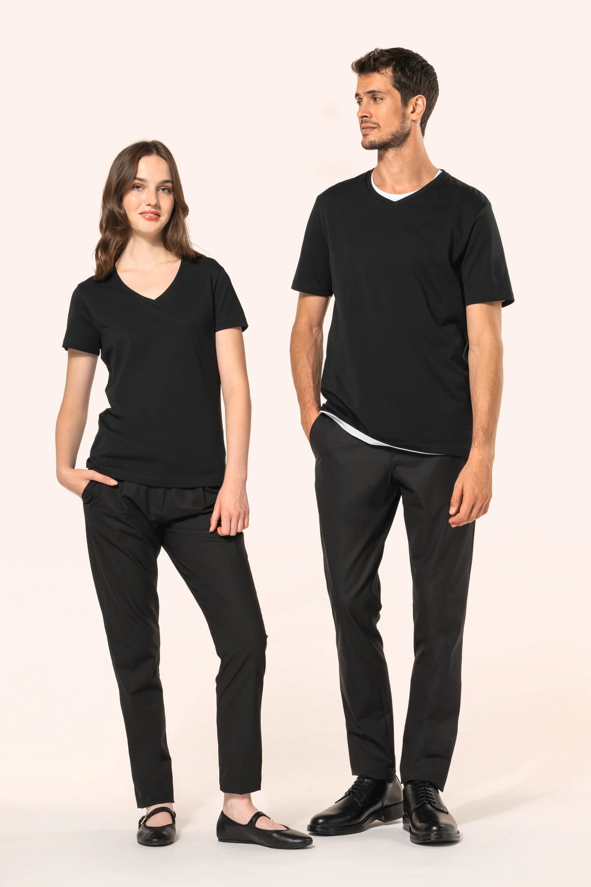 Kariban Premium PK305 Supima® dames-T-shirt V-hals korte mouwen