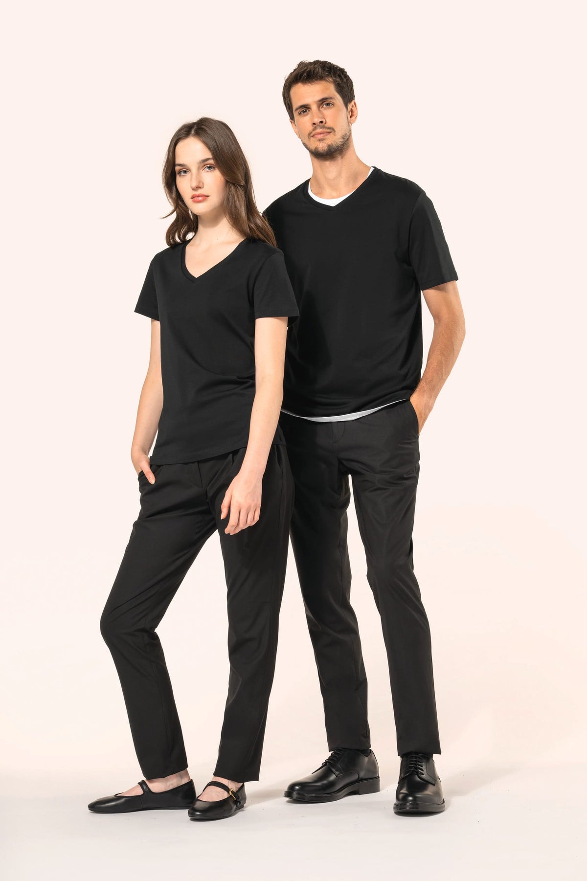 Kariban Premium PK304 Supima® heren-T-shirt V-hals korte mouwen