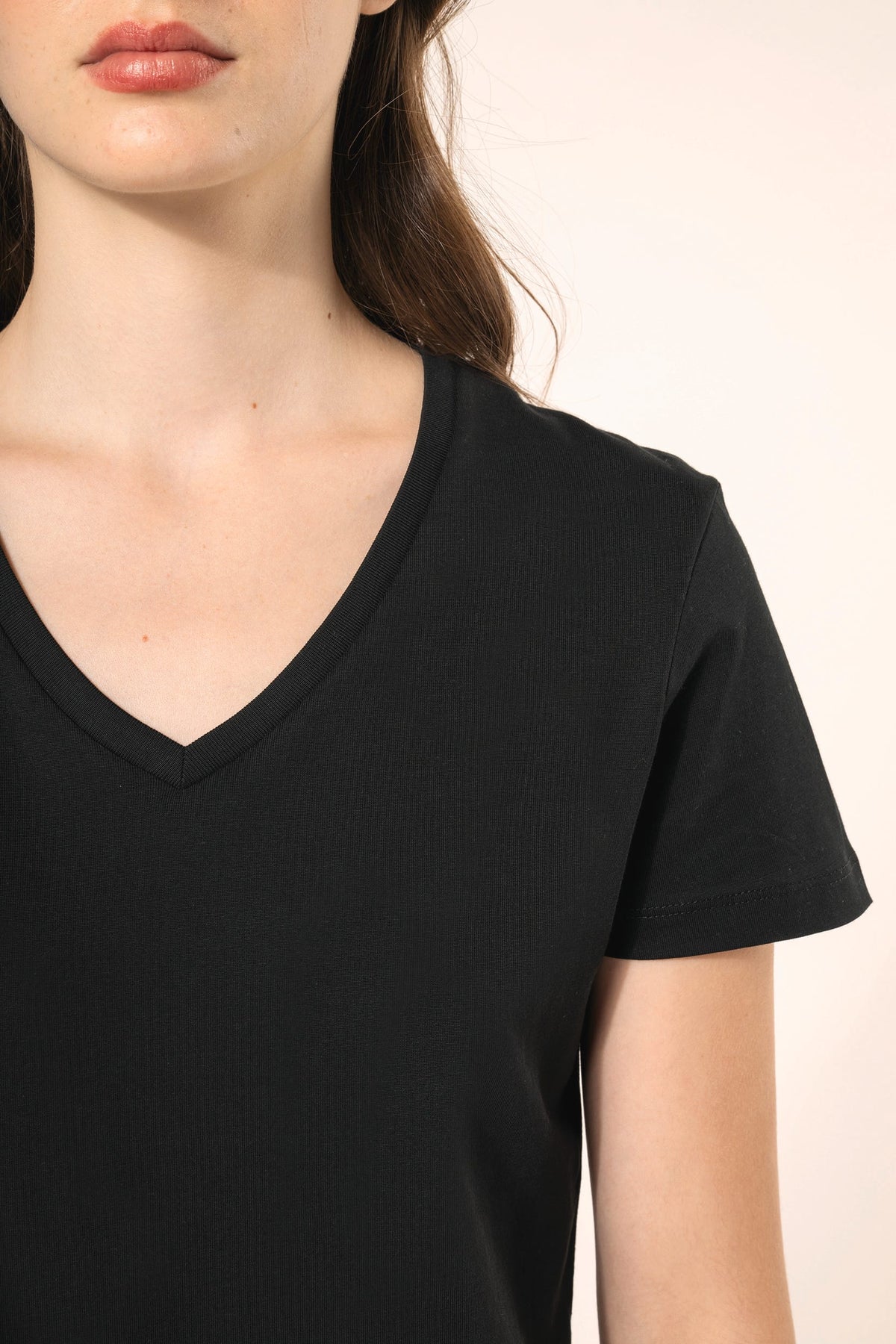 Kariban Premium PK305 Supima® dames-T-shirt V-hals korte mouwen