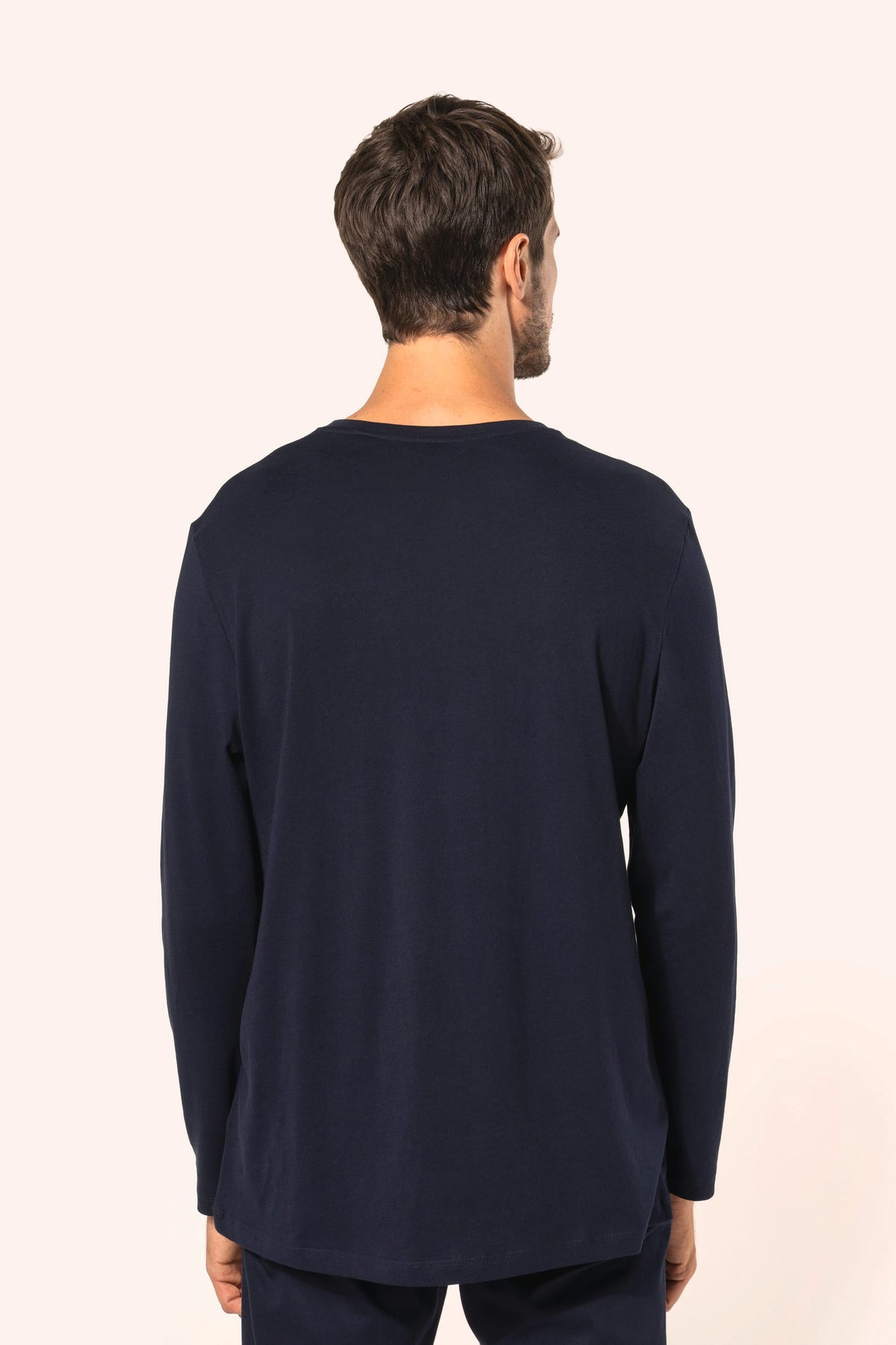 Kariban Premium PK306 Supima® heren-T-shirt V-hals lange mouwen