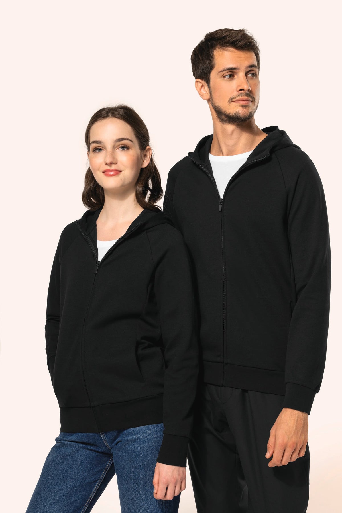 Kariban Premium PK401 Damesjasje met rits en capuchon