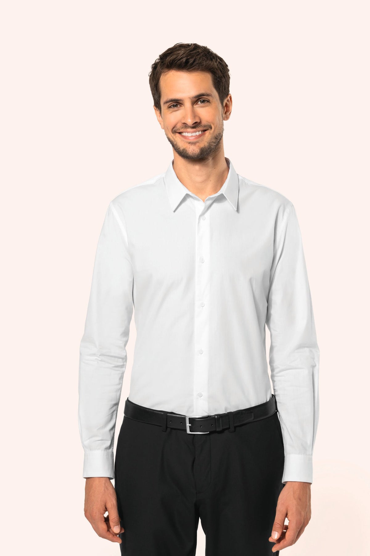 Kariban Premium PK500 Herenoverhemd van popeline met lange mouwen