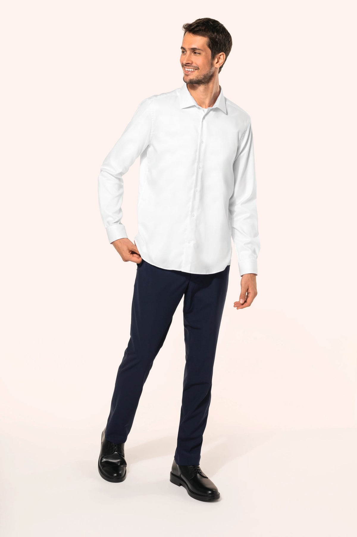 Kariban Premium PK502 Pinpoint Oxford-herenhemd lange mouwen