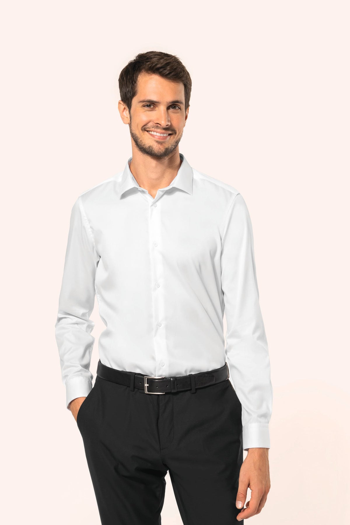 Kariban Premium PK506 Herenoverhemd van twill met lange mouwen