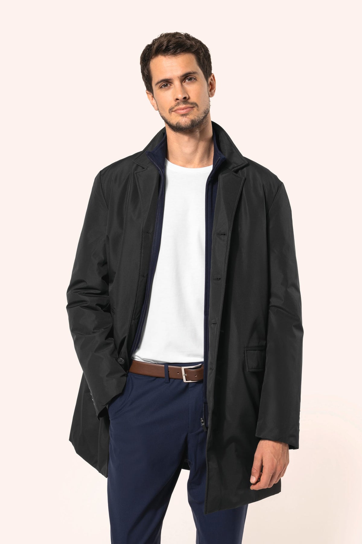 Kariban Premium PK602 Gestructureerde trenchcoat voor heren