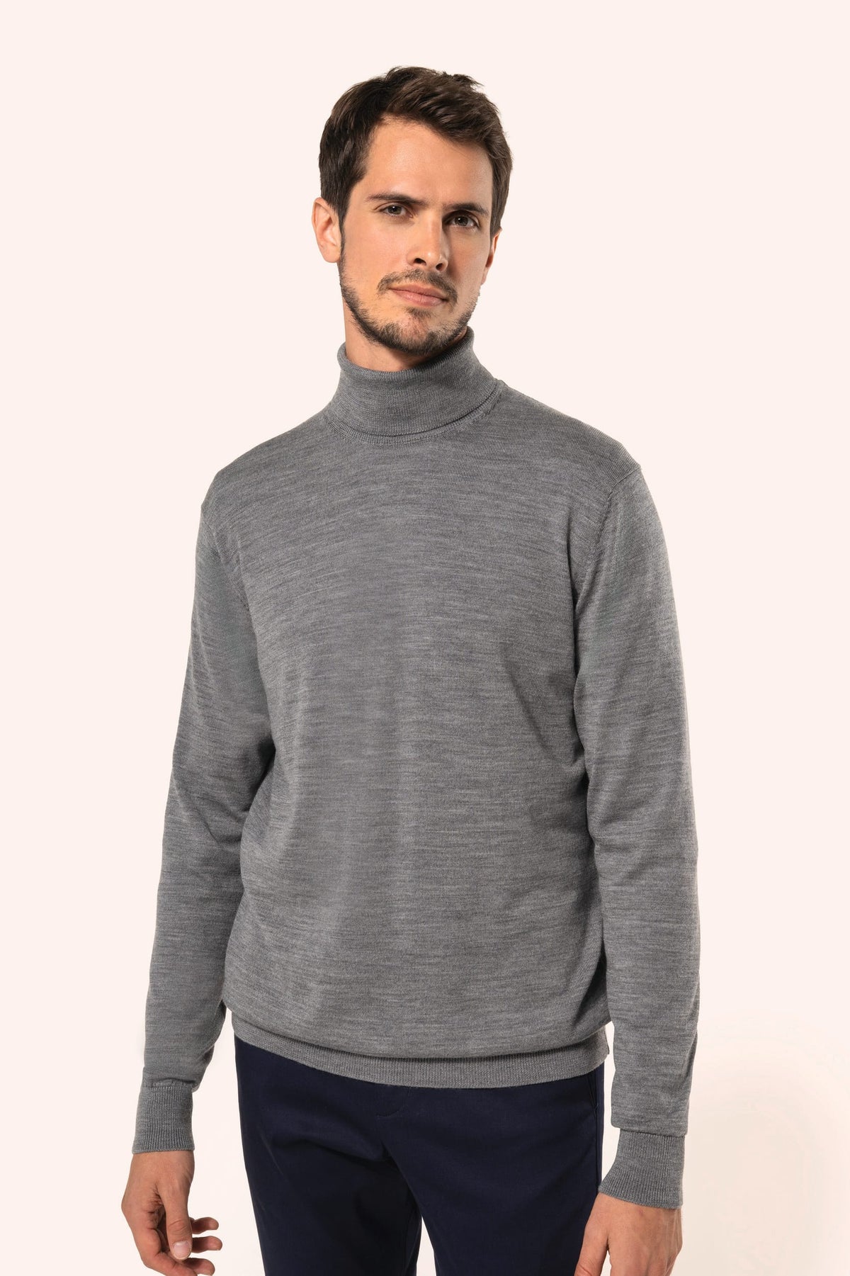 Kariban Premium PK912 Merinotrui rolkraag heren