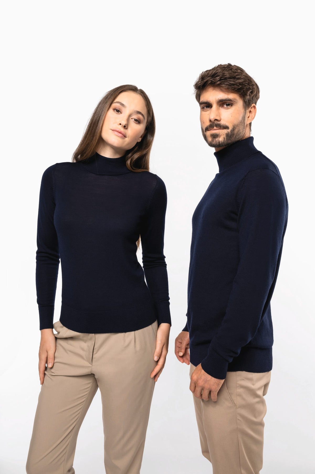 Kariban Premium PK912 Merinotrui rolkraag heren
