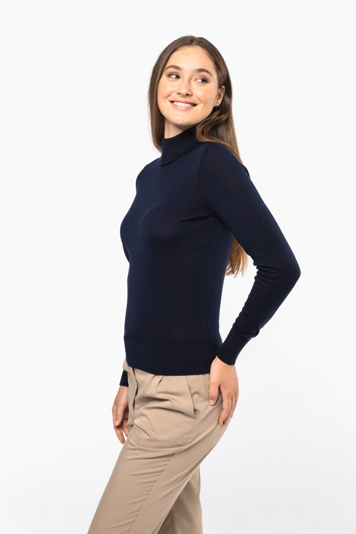 Kariban Premium PK913 Merinotrui rolkraag dames