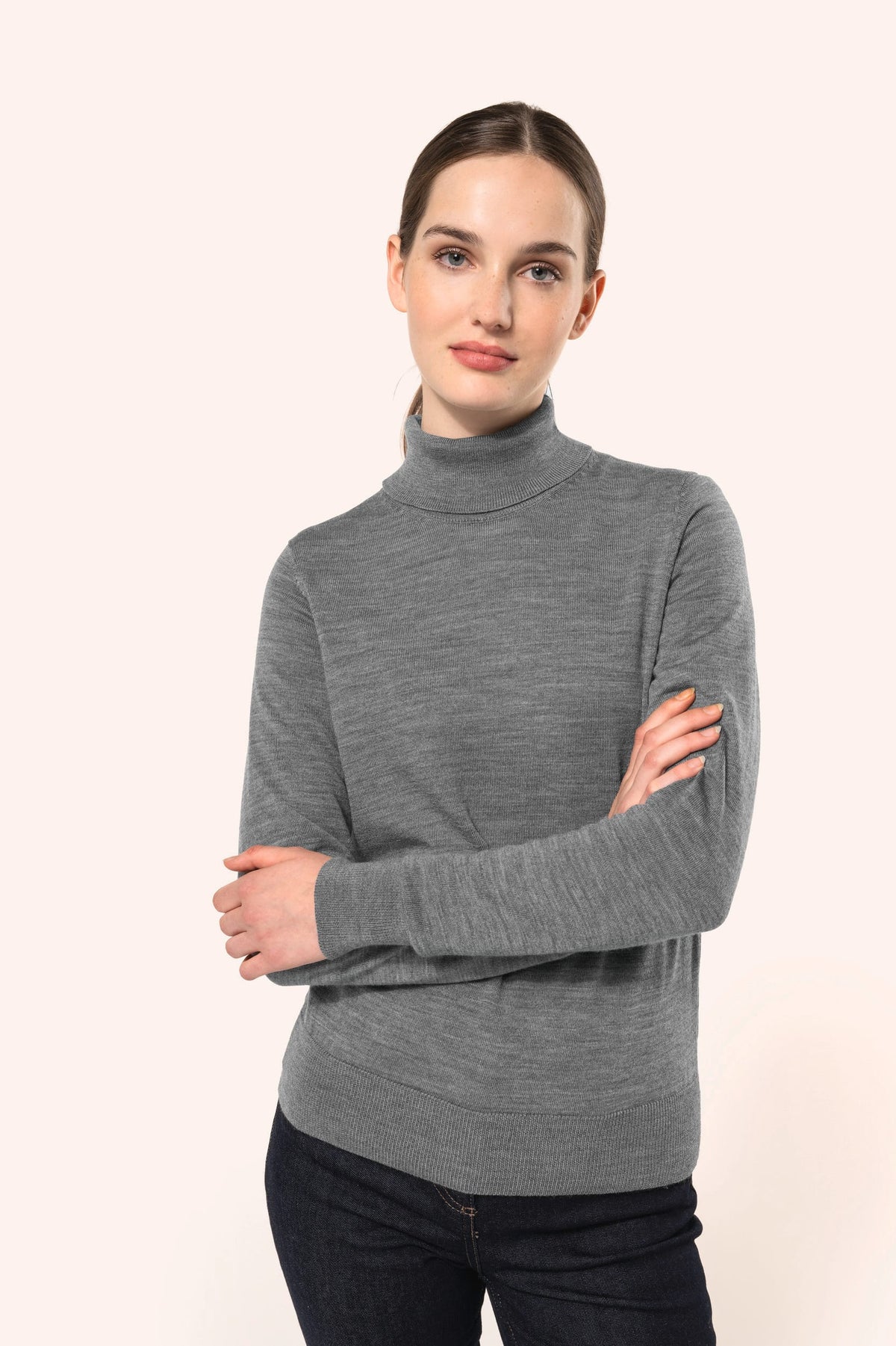 Kariban Premium PK913 Merinotrui rolkraag dames