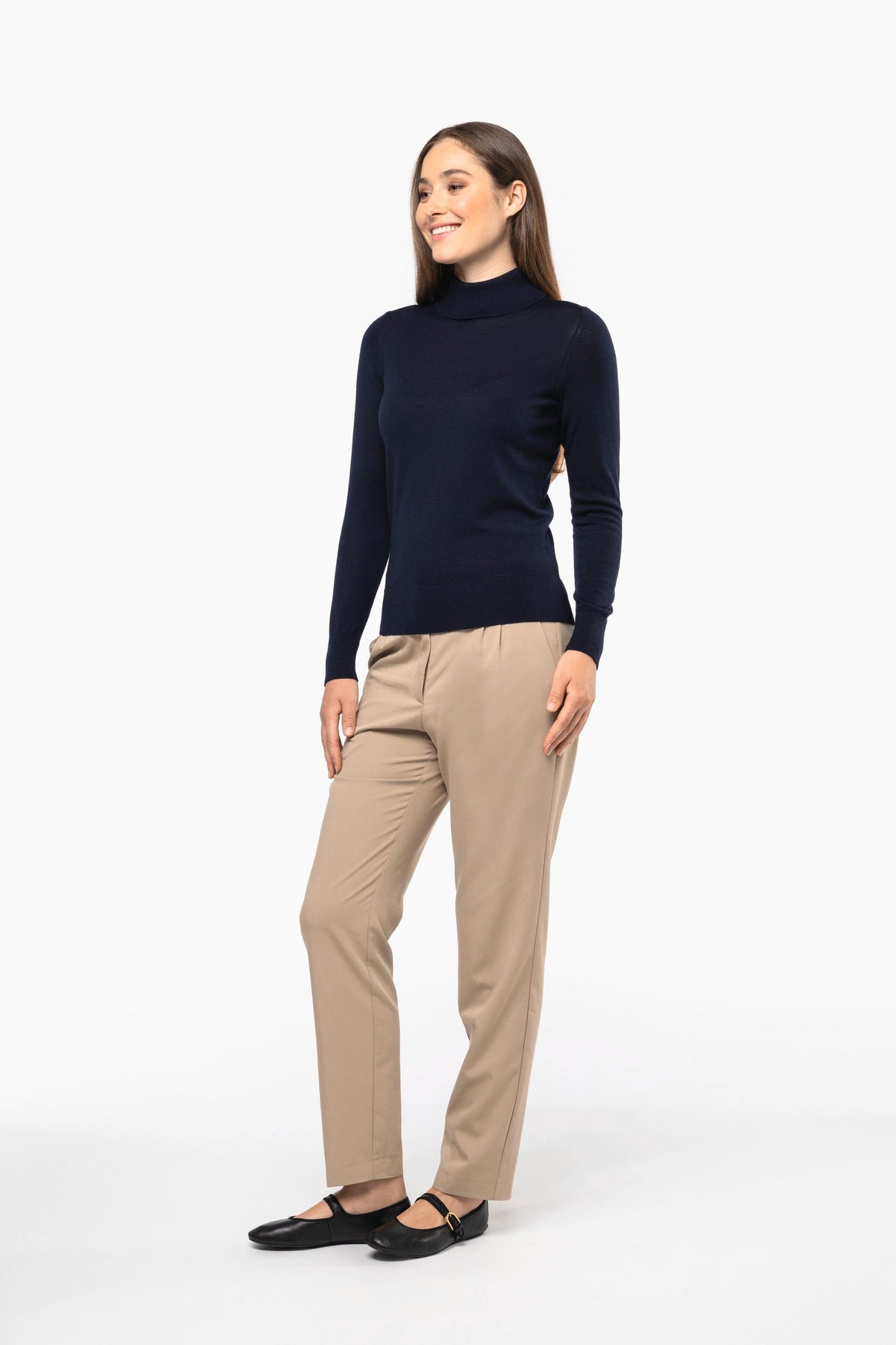 Kariban Premium PK913 Merinotrui rolkraag dames