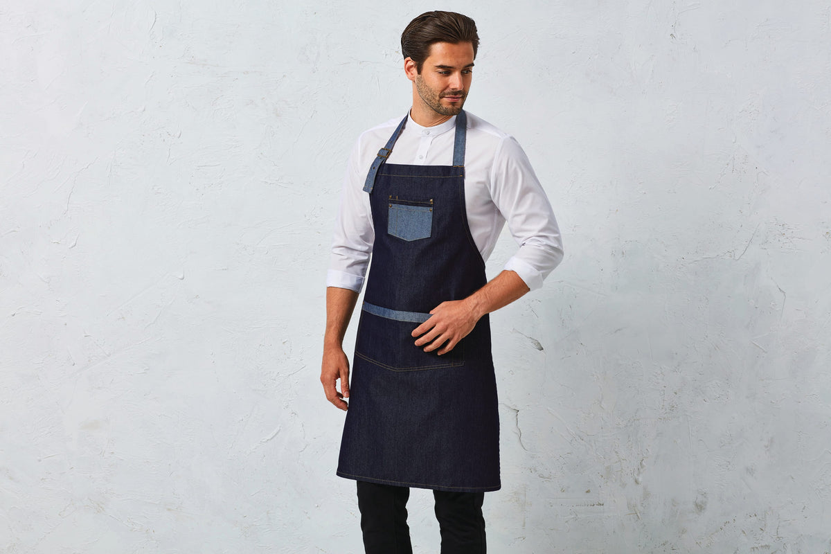 Premier PR127 Domain - Contrast denim halterschort