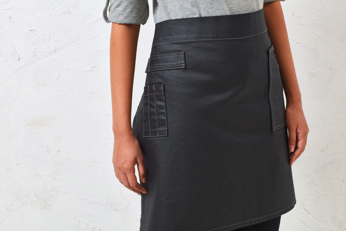 Premier PR135 Division - Waxed look denim waist apron