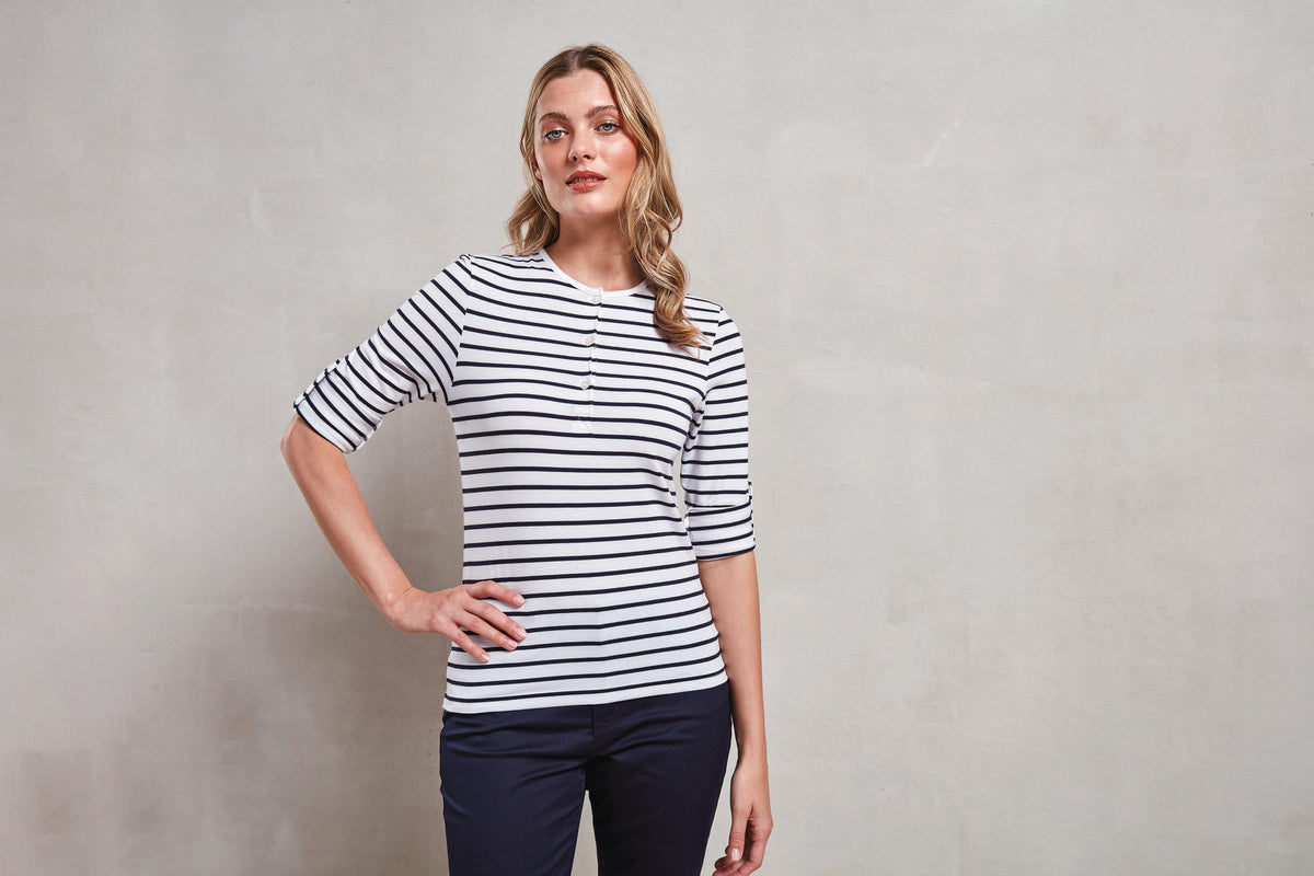 Premier PR318 Long John - Women's roll sleeve T-shirt