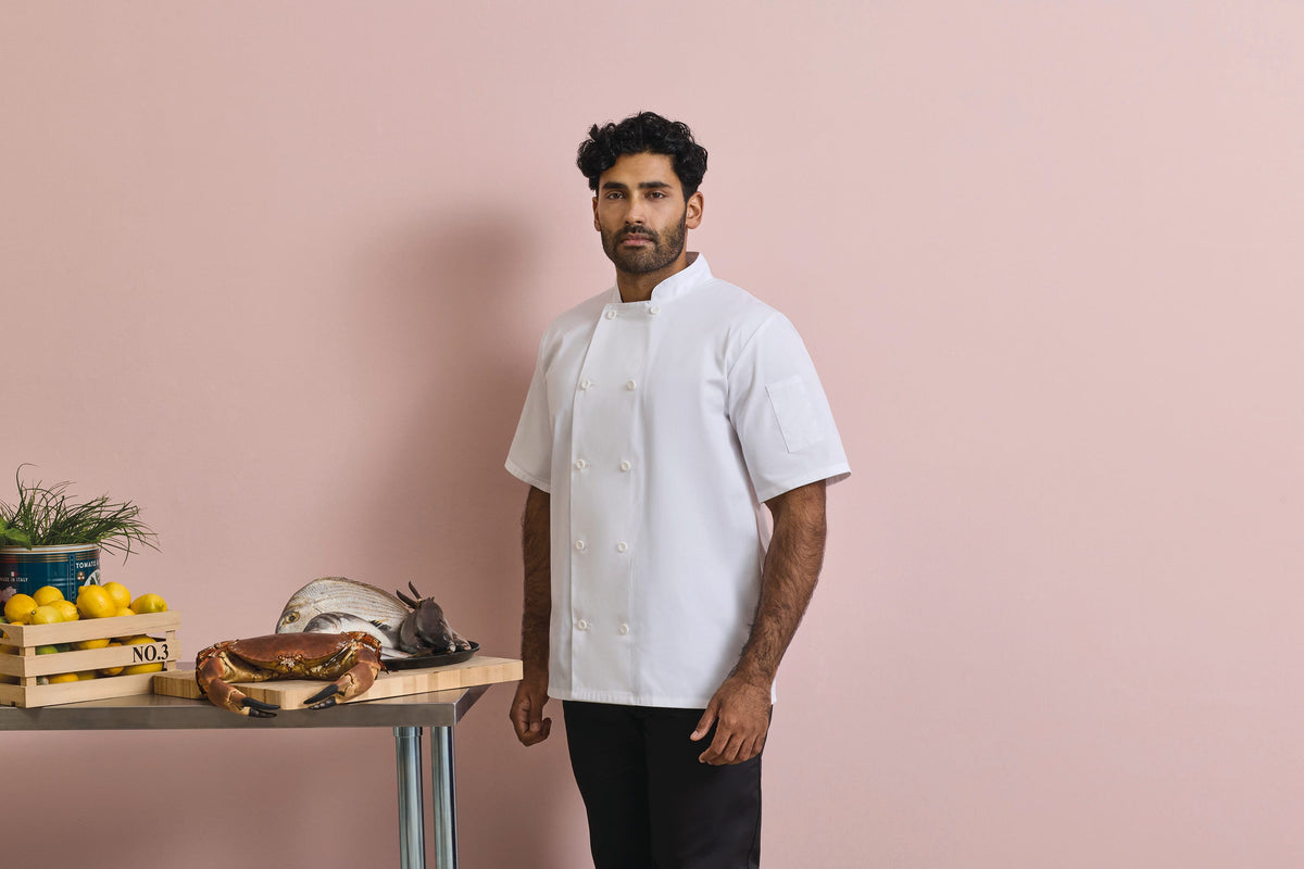 Premier PR656 Short Sleeve Chefs Jacket