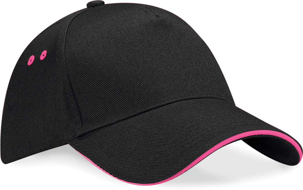 Beechfield® B15C Black / Fuchsia