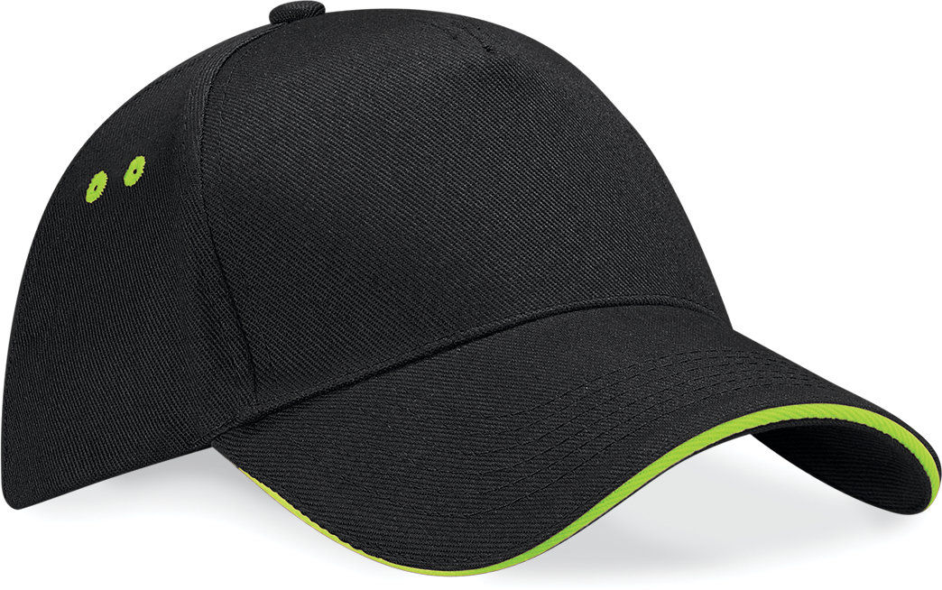 Beechfield® B15C Black / Lime Green