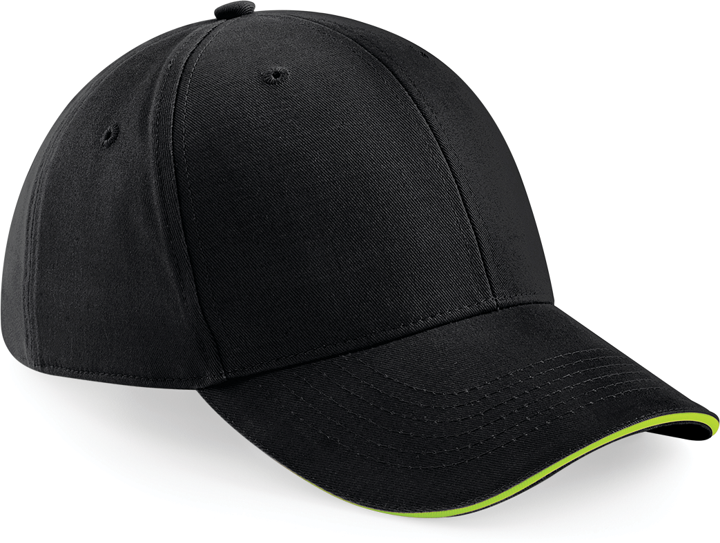Beechfield® B20 Black / Lime Green