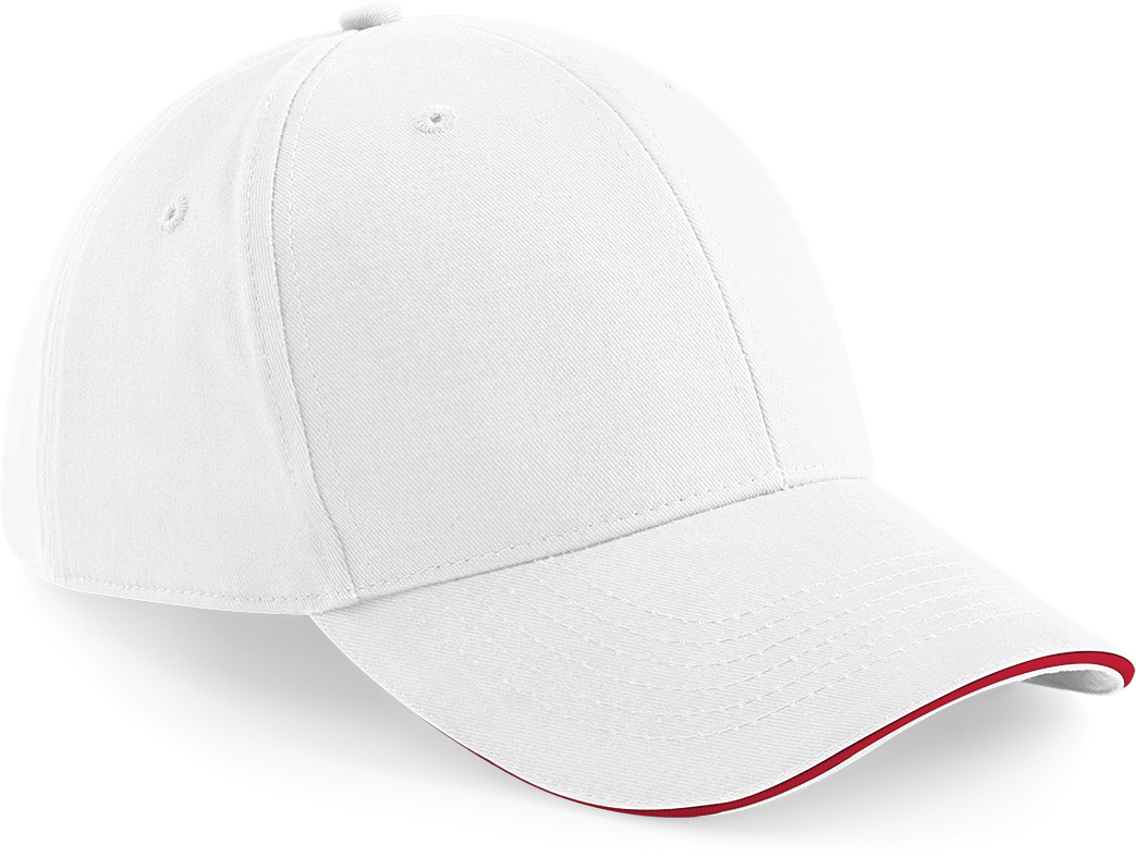 Beechfield® B20 White / Classic Red