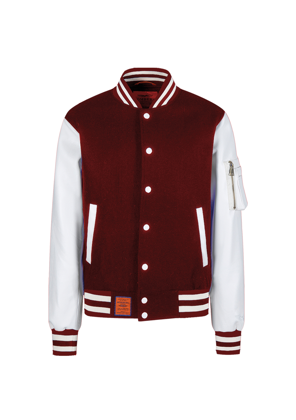 Bombers Original BBLETTER Burgundy / Crème