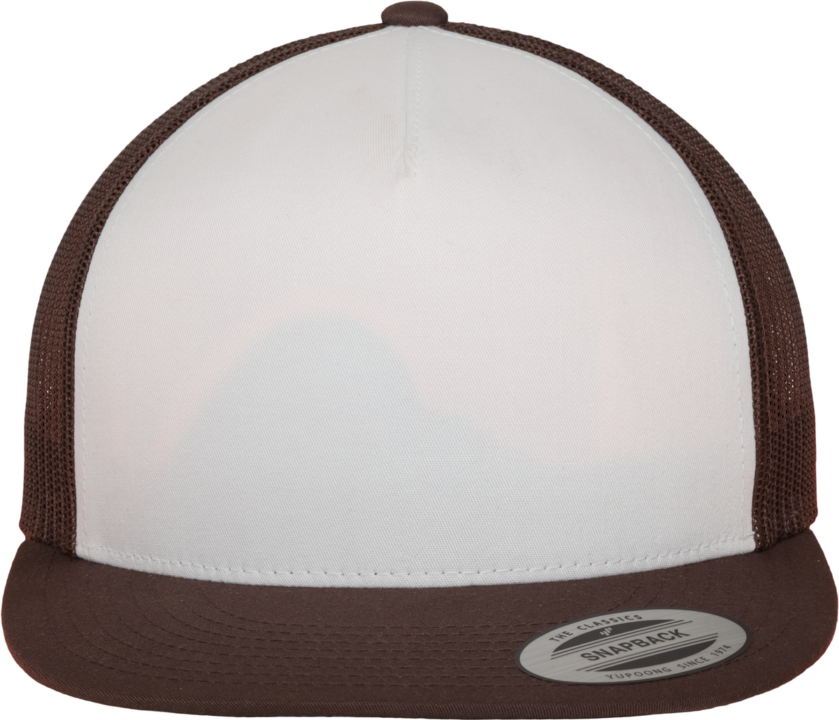 FLEXFIT FL6006W Brown / White / Brown