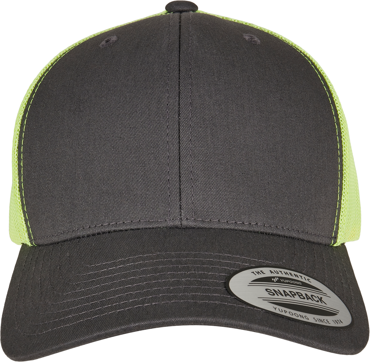 FLEXFIT FL6606T Charcoal / Neon Green